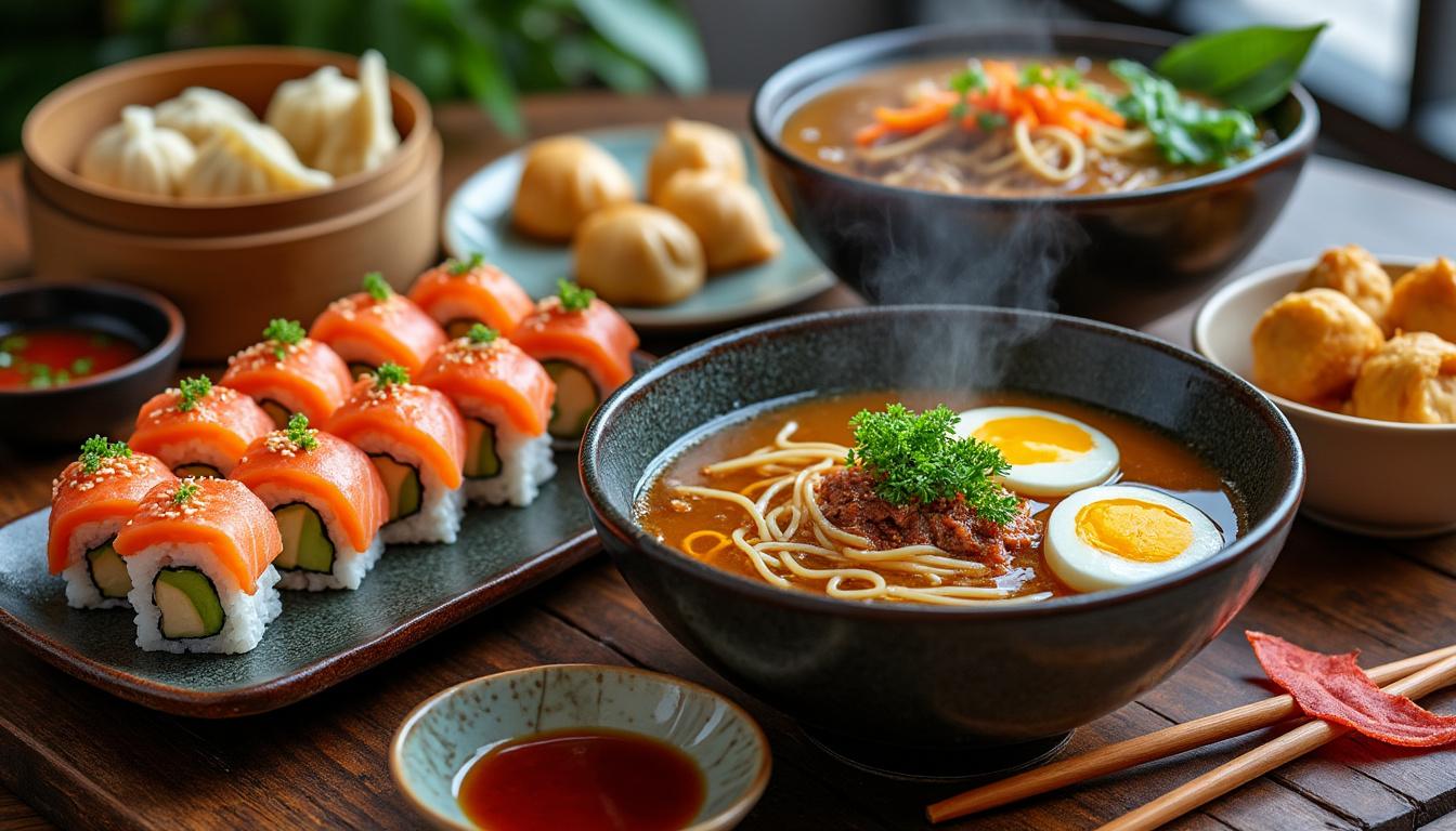 découvrez les saveurs authentiques des plats asiatiques emblématiques et laissez-vous séduire par une explosion de goûts exotiques et traditionnels.